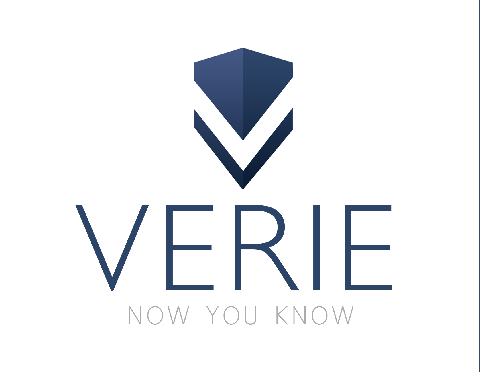 Verie App logo designed by Paradigm Next graphic design team