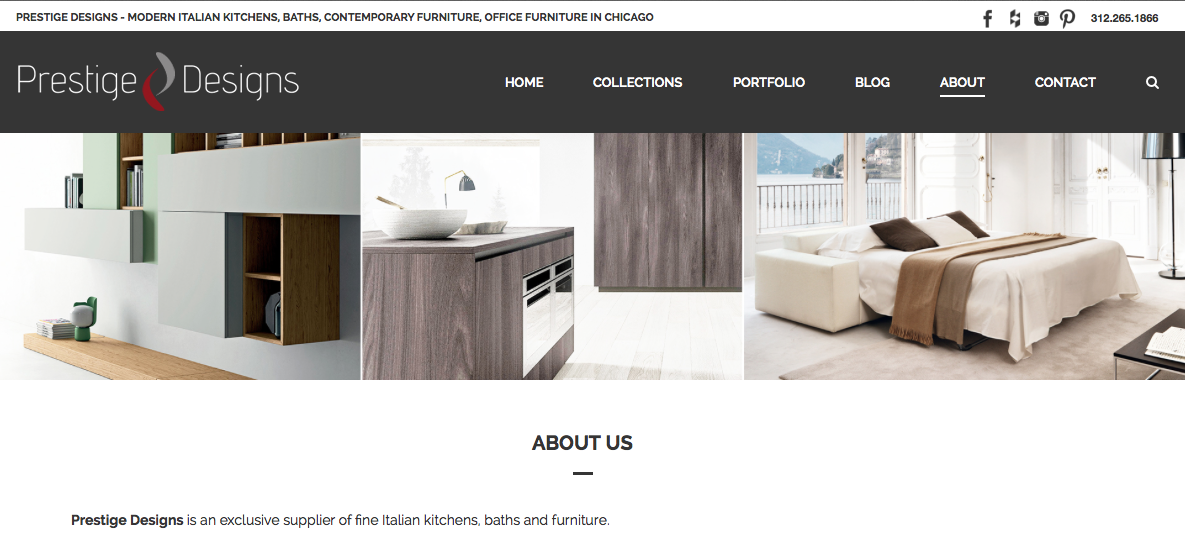 ParadigmNEXT Designs New Website for Prestige Design Showroom, Now in Chicago